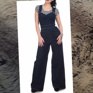 Collectif Karla Heart Dungarees